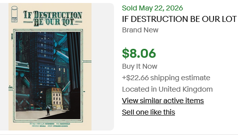 SPECIAL! If Destruction Be Our Lot #1 & #2 (3 comic lot)