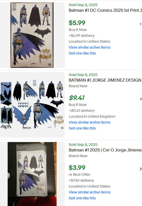 Insane Batman #1 Incentive Lot