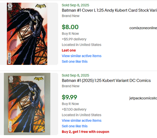 Insane Batman #1 Incentive Lot