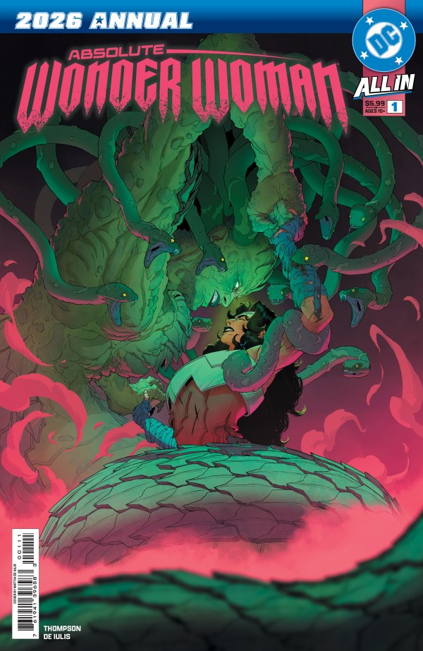 Absolute Wonder Woman 2026 Annual #1 - 4 comic cover run