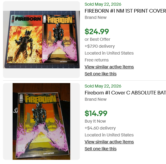 SPECIAL! Fireborn #1 - 4 comic lot!
