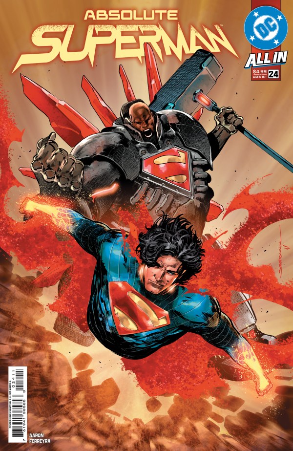 Absolute Superman #24 - 4 comic lot (Absolute Steel gets a new suit)