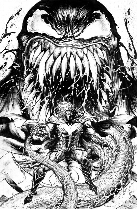 Venom #26 Unknown Comics Tyler Kirkham Black & White Virgin Variant